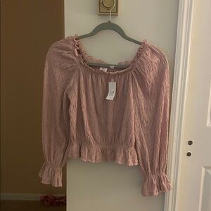 GAP Soft Pink Ruffled Kids Blouse